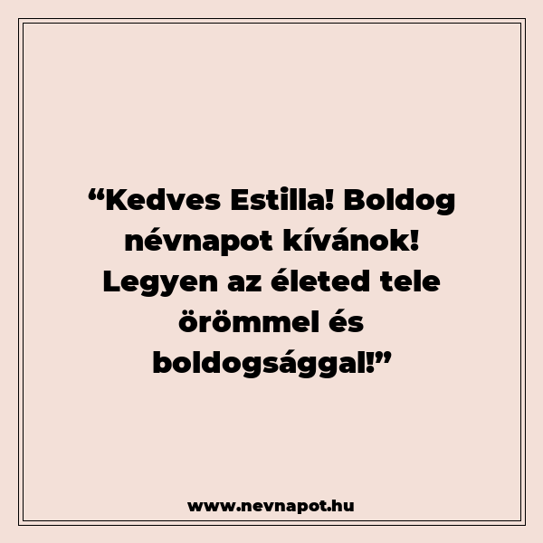Estilla névnapi köszöntők