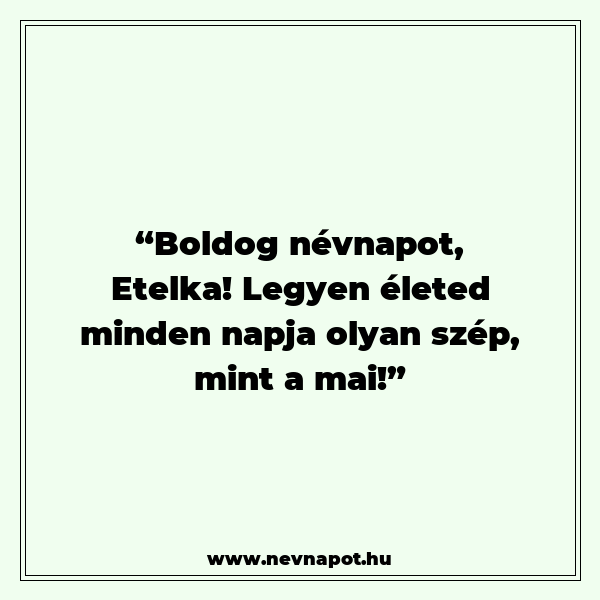 Etelka névnapi köszöntők