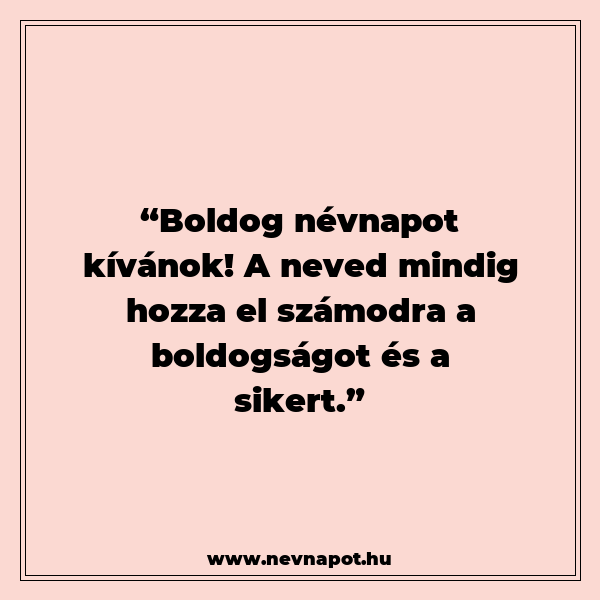 India névnapi köszöntők