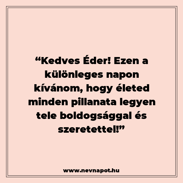 Éder névnapi köszöntők