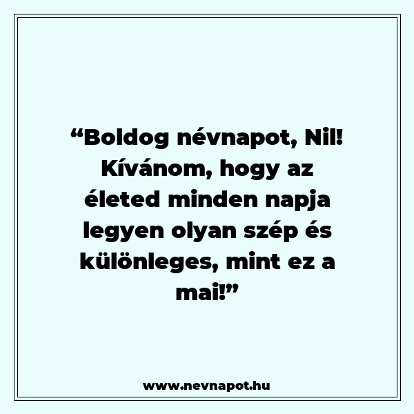 Nil névnapi köszöntők