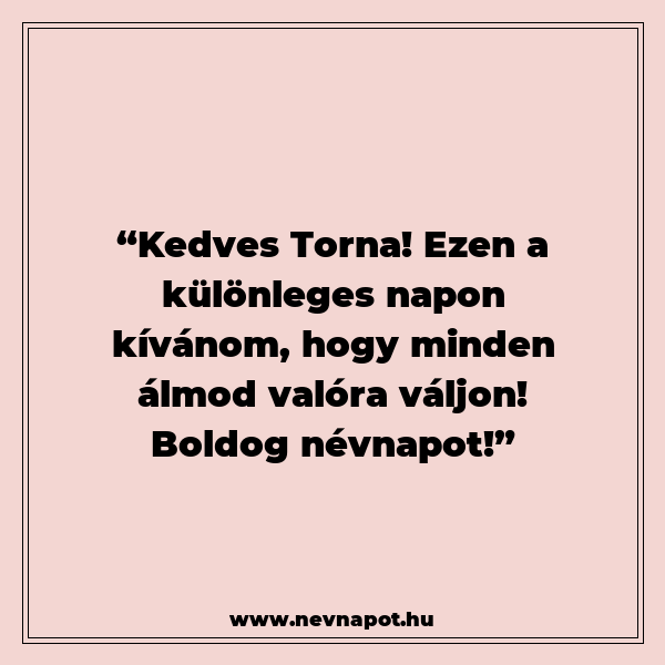 Torna névnapi köszöntők