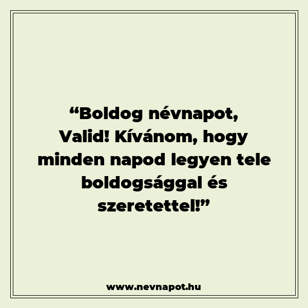 Valid névnapi köszöntők