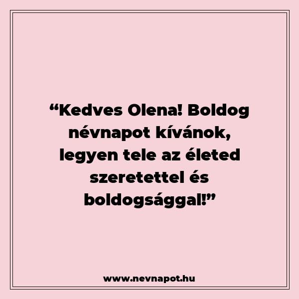 Olena névnapi köszöntők