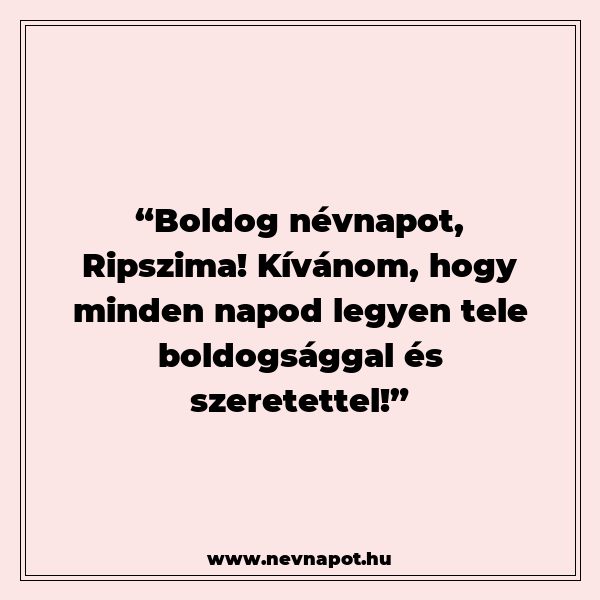 Ripszima névnapi köszöntők