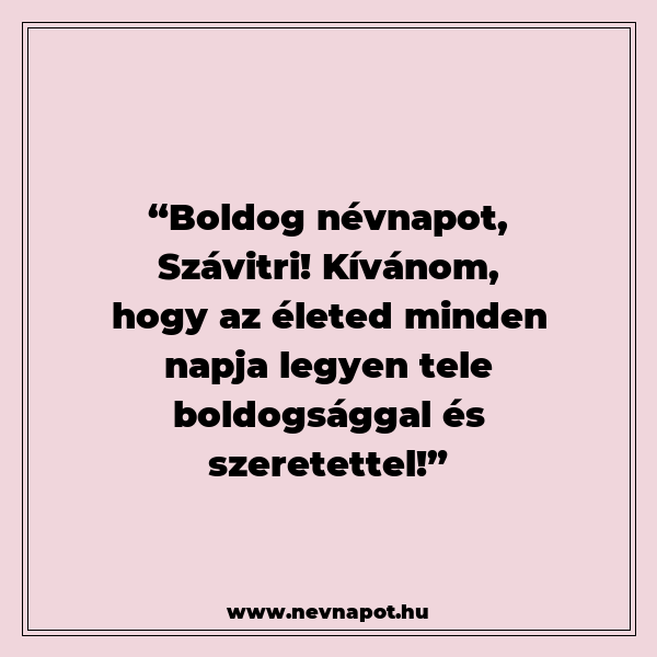 Szávitri névnapi köszöntők